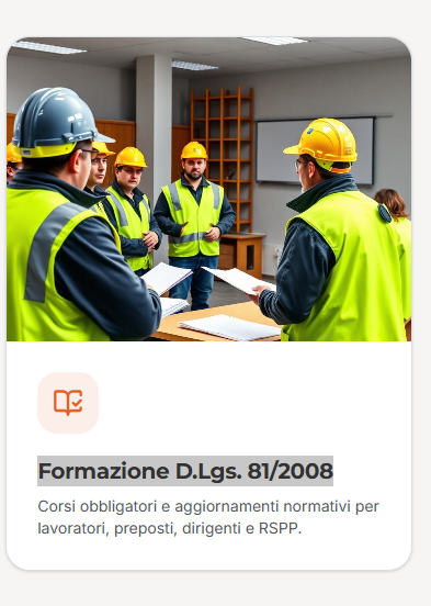 Formazione D.Lgs. 81/2008